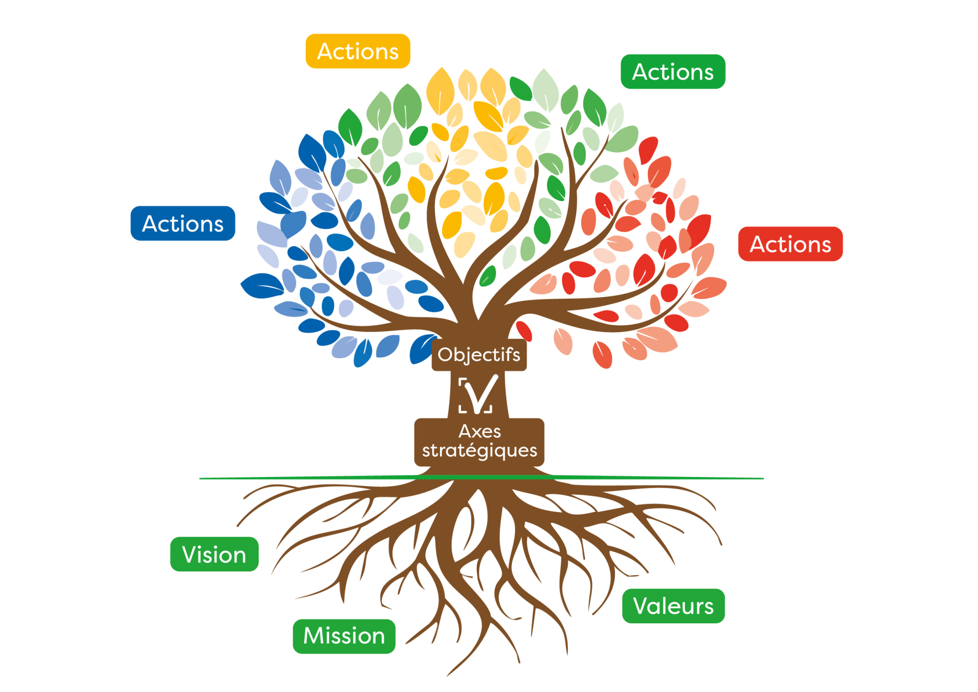 Arbre vision mission valeurs